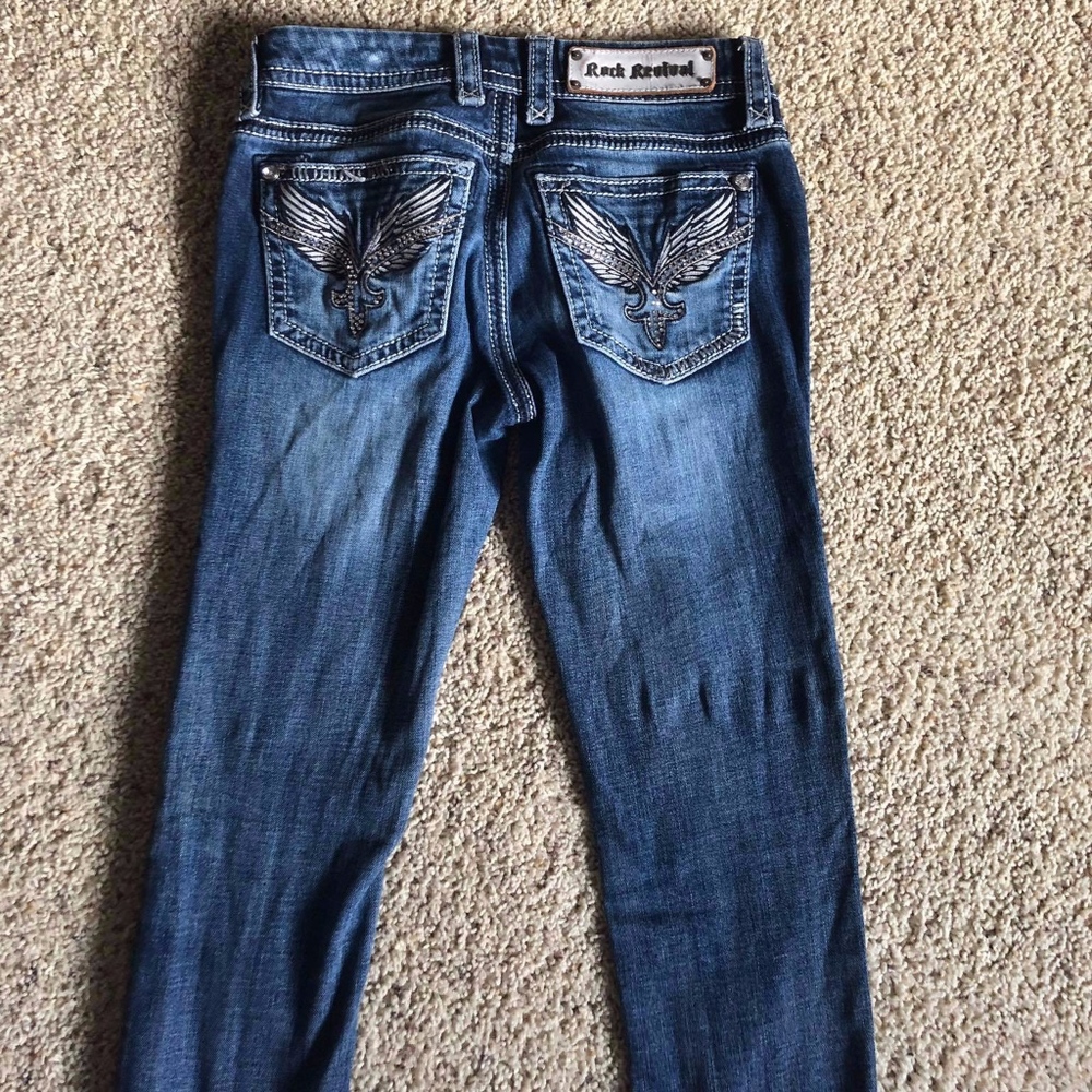 Rock Revival Lucille Skinny Floating Wings Jeans